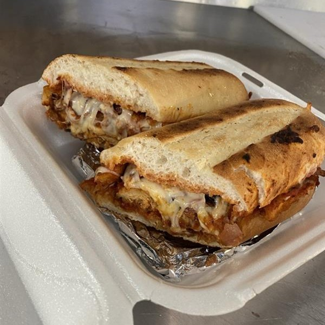Chicken Parmesan Hot Sandwich.