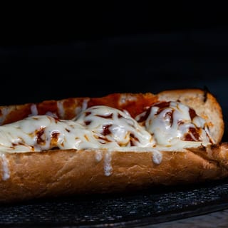 Meatball Parmesan Hot Sandwich
