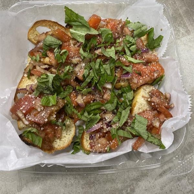 Fresh Tomato Basil Bruschetta.