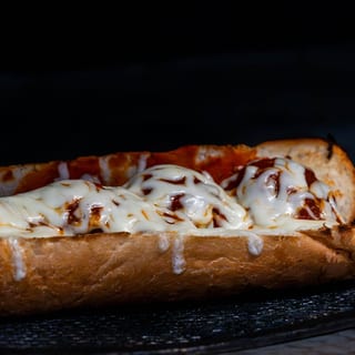 Meatball Parmesan Hot Sandwich