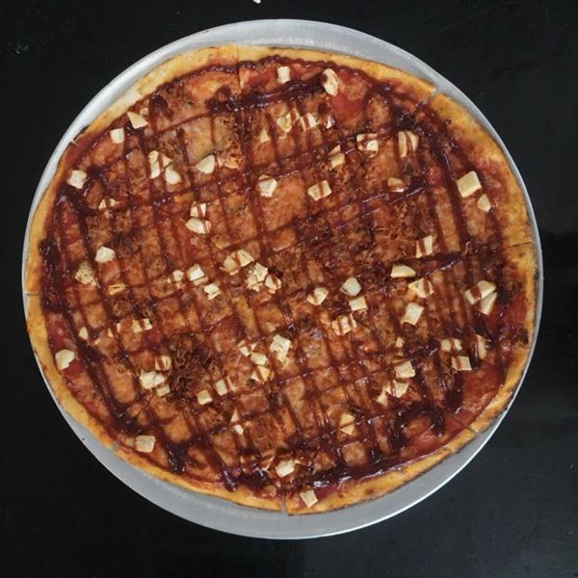 BBQ Chicken Pizza.